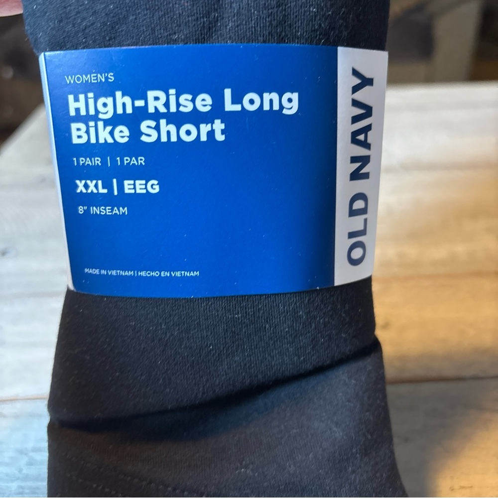 Old Navy Bike Shorts Black Size XXL High-Rise Long Women's NWT! - Picture 10 of 11